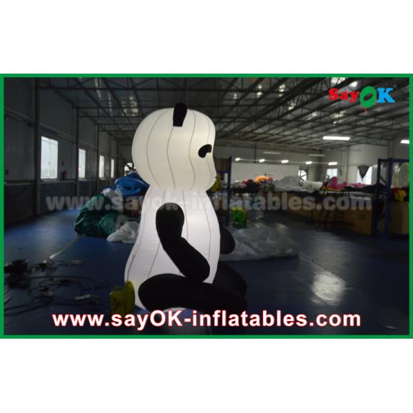 Durable Custom Inflatable Products , Animal Inflatable Panda Cartoon For Advertising
