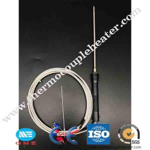 China Portable PT100 RTD Temperature Sensor With Pointed End on sale China Portable PT100 RTD Temperature Sensor With Pointed End on sale
