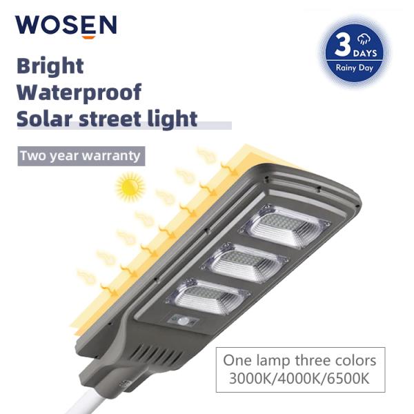 12V 250w LED Solar Street Lights Smart Control Brightness Panel Lamp