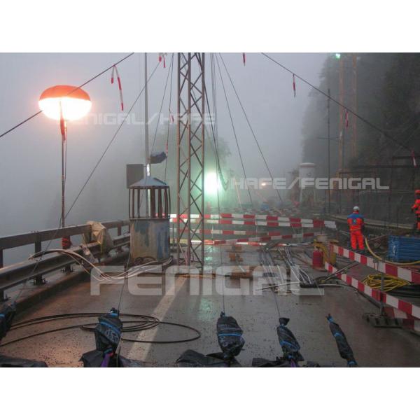 Highway Pavement Construction Safety Glare Free Inflatable Lighting Balloon 360
