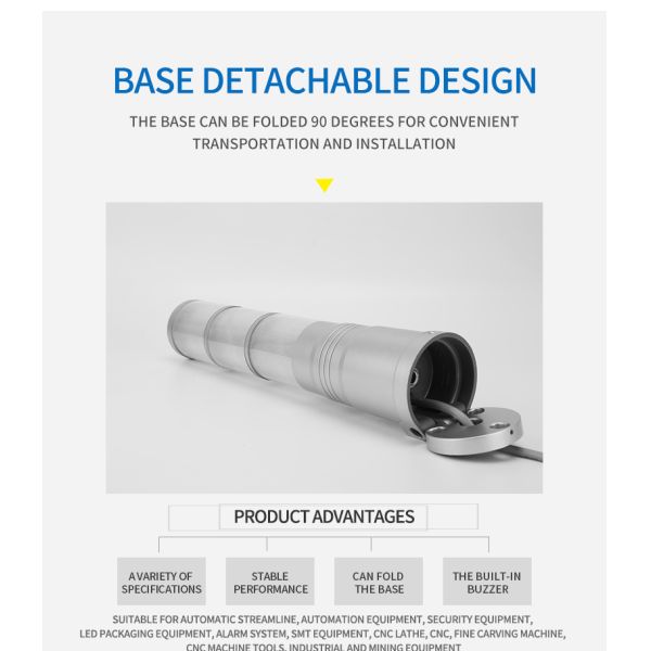 Customizable Tower Warning Light Easy Installation LED Stack Lights IP54 Rating