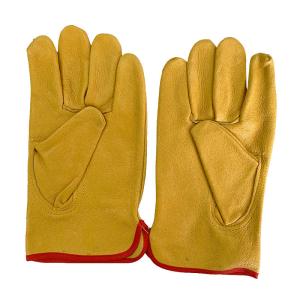 LP20993 Pig Split Leather Working Gloves for Driver 10 Inch Improved Efficiency