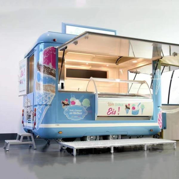 Wecare Food Van Car Food Carts Manufacturers Fully Equipped Mobile Concession Trailer