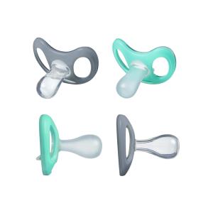 BPA Free Clear Newborn Baby Pacifier Comfortable For 6 - 18 Months Babies