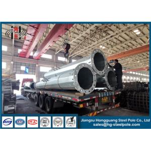 Flange Connection Steel Electric Pole Hot Dip Galvanization Technique