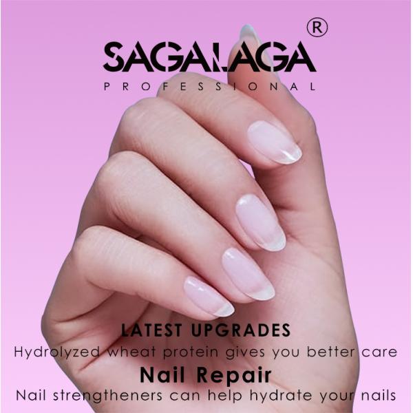 Custom Logo 3 in 1 Nail Strengthener Original Nail Repair Treatment 15ml Clear Top Coat Base Coat Air Dry Nail Polish