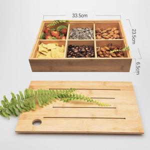 Square Removable Lidded Wooden Box For Dry Fruit Storage 41*31*24cm