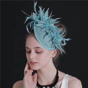 Quality Shipping DHL UPS FEDEX EMS TNT Sinamay and Feather Fascinator for Event Party Supplies for sale