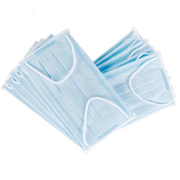 Resist Virus Disposable Medical Mask 50 PCS 3 Ply Non Woven Face Mask 0.25 kg