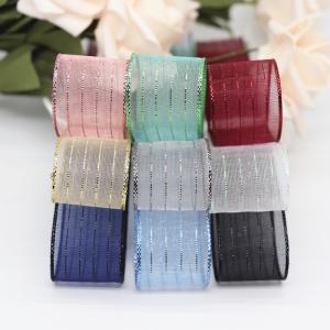 Best seller good quality organza yarn tape for garment accessories transparent