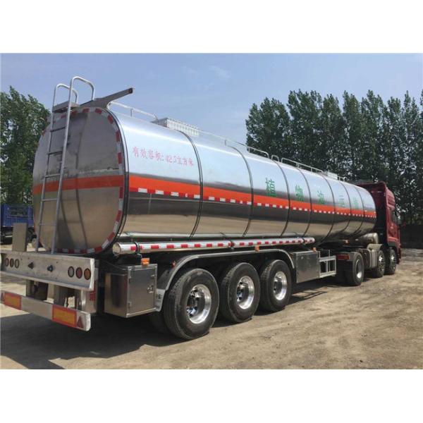 3 Axles And 4 Axles 60000 Liters Stainless Steel Oil Fuel Tanker Tank Semi Trailer