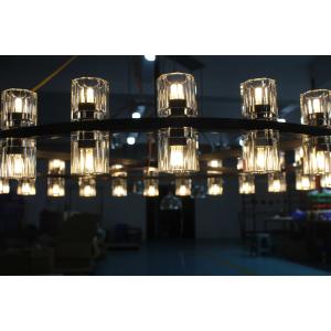 Elegant Chrome Finish Crystal Chandelier in 140CM Diameter