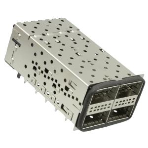 Quality TE 2214574-4 QSFP+ Receptacle with Cage Ganged (2x2) Connector 152 (38 x 4) Position for sale