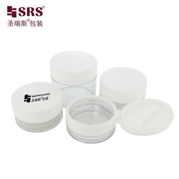 PETG003 PETG Material Flip Cap Plastic Jar Customization Clear Transparent Container for Body Scrub