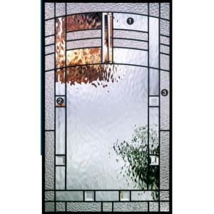 colourfull art glass in in door and windows