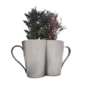 Cup shape stainless steel galvanized flower planter