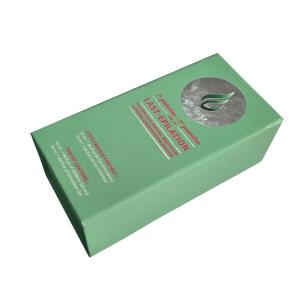 Light Green Printed Shipping Boxes Lined Foam Perfume Bottle Packaging