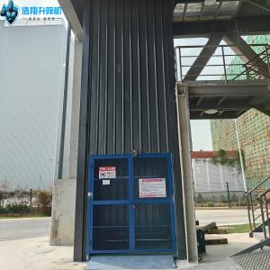 Outdoor Vertical Freight Platform Lift Hydraulic Guide Rail For Transporting