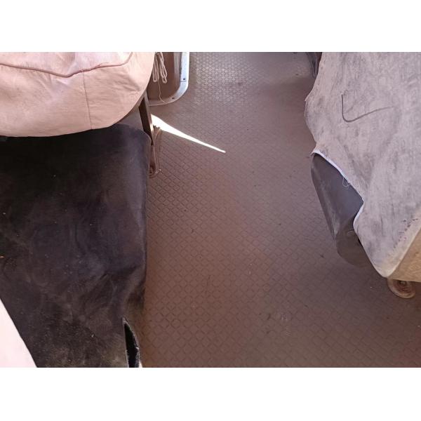 30 Seater Toyota Coaster Bus Japanese Mini Bus Open The Door Outside