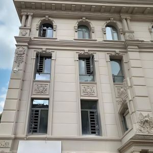 Quality Ceramic EPS Foam Relief Mural Exterior Wall Decoration Carved Window Flower Villa for sale