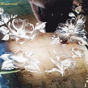 0.55mm Thickness Etched Stainless Steel Plate Polished Fower Pattern