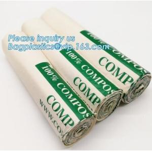 Compostable Disposable Biodegradable Plastic Custom Printed Flat Garbage Bag,