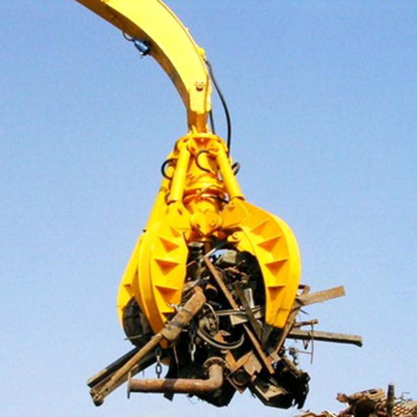 metal scrap excavator grab bucket