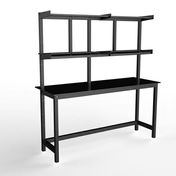 Black Modular Scientific Furniture Table Customizable Structure for Optimal