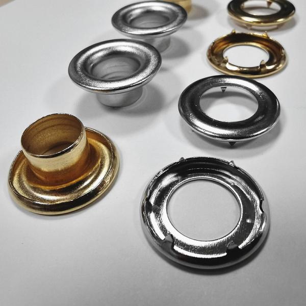 Factory Wholesale Thickened High Quality Brass Metal Eyelet With Prong Tent Canvas Clothing Eyelet