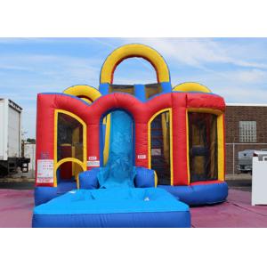 Quality Safety Aqua Blaster Inflatable Combo Slide With Obstacle Course For Playing for sale
