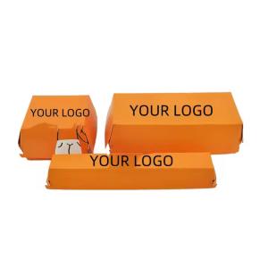 Recyclable Custom Burger Boxes Logo-Printed Eco-Friendly Takeout Containers for