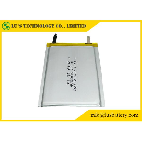 Buy 900mah 3 Volt Ultra Thin Battery CP155070 Lithium Manganese Battery at wholesale prices