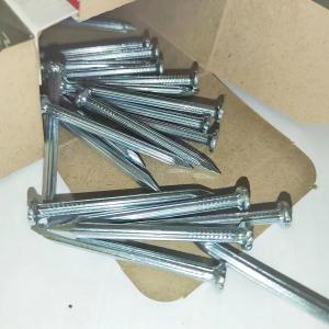Flat Head Small Steel Concrete Nails Electro Galvanized Carbon 45#