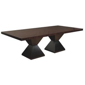 Round / Square Solid Oak Dining Table , Custom Round Pedestal Dining Table