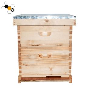Wax Coated Two Layers Wooden Langstroth Hive 10 Frame