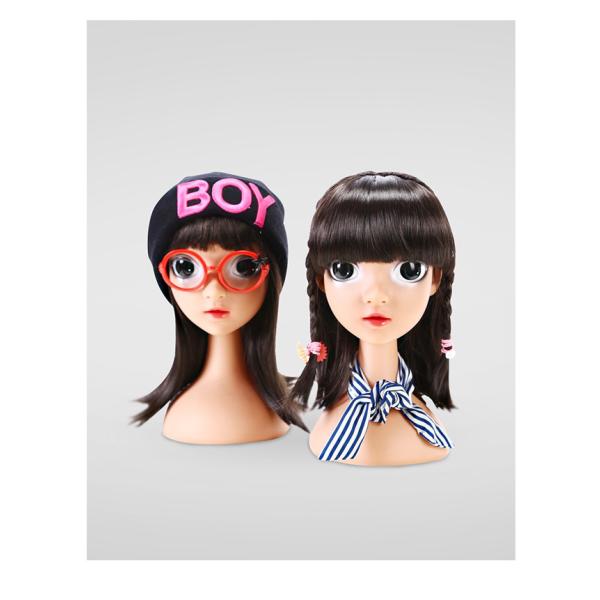 Makeup face realistic Female Mannequin Head Bust Mannequin Head For Wigs Display