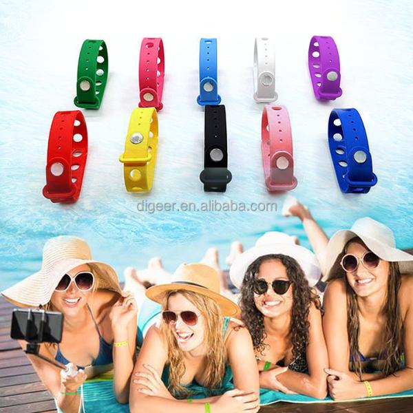 Colorful Silicone Wristband Adjustable Bracelet for Charms and Wrist Strap Shoes