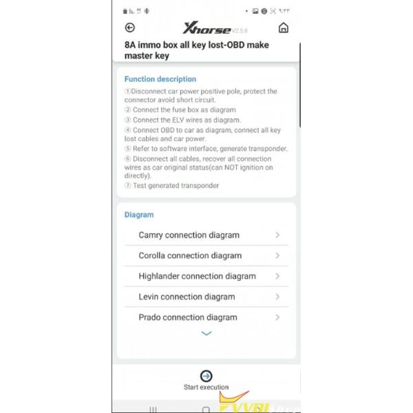 Toyota 8A Adapter Kit Menu 3