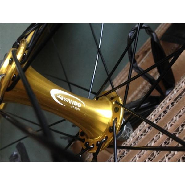 Customized 700C Fixed Gear Bike Wheel Set with Pantone Color and 32-40H Spoke Hole