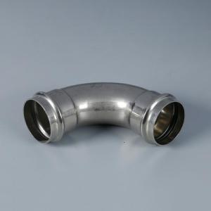 DIN Standard Grooved Pipe Fittings 90 Degree Elbow Stainless Steel