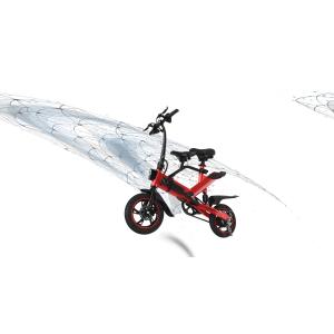 Custom Battery Powered Bikes , Adjustable Height Electric Pedal Bike Durable