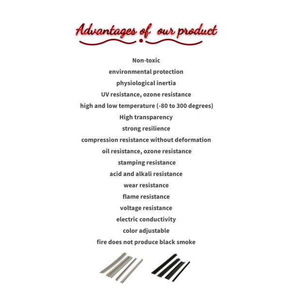 Tailored PVC Plastic Profiles Plastic Clamp Strip Flame Resistance Color Adjustable