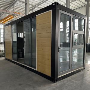 Quality Black Modern Design Style Flat Pack Container Home Insulated Prefab Container Houses For Quick Setup And Installation for sale