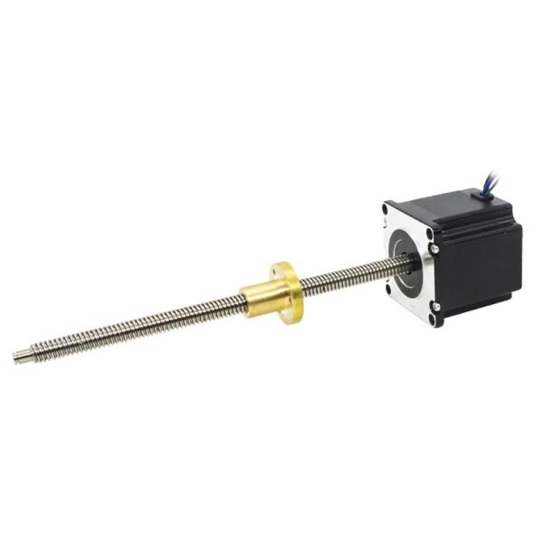 1300/1900mN.m Nema 23 Micro Screw Shaft Linear Stepper Motor With Lead Screw For
