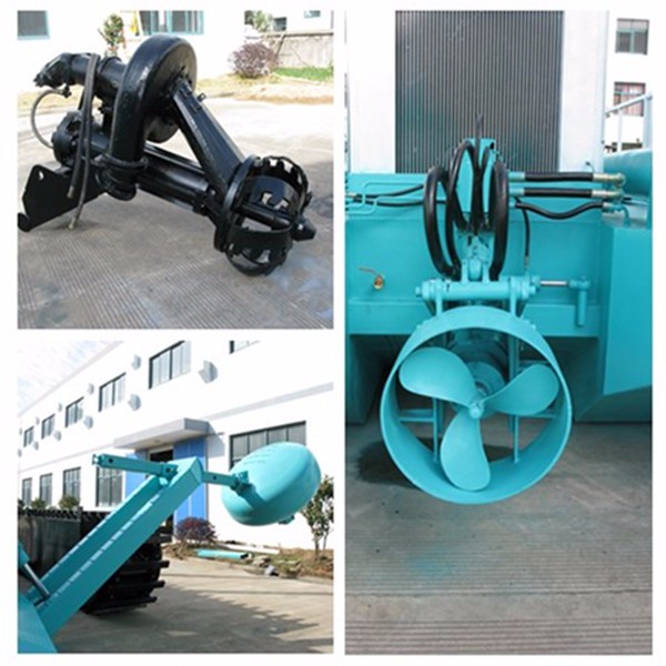 Versatile Amphibious Dredger with Digging Grabbing and Piling Functions for High Efficiency Dredging