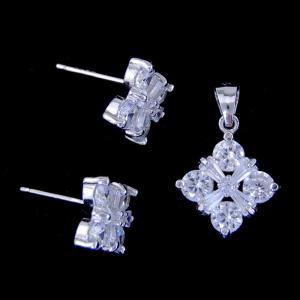 Cute Children Silver Jewellery Plated Rhodium Ship Wheel Helm Rudder Set Jewelry