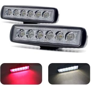 Dual Color 6.2" 6pcs 3 Watt LED Spreader Lights