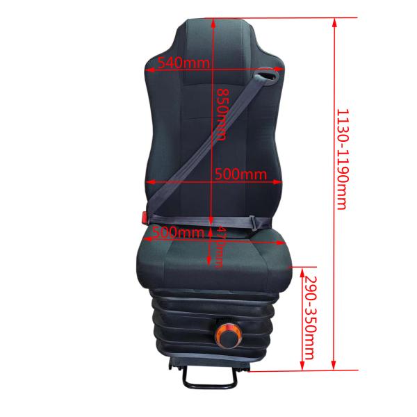 Adjustable Bus Driver Seat Suspension Air Ride Seats For Semi Trucks