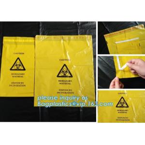 medical trash bin liner bags biohazard waste garbage bags, Health Hazards bags,