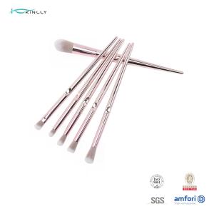 Plastic Handle Cosmetic 10pcs Face Makeup Brush Set Private Label
